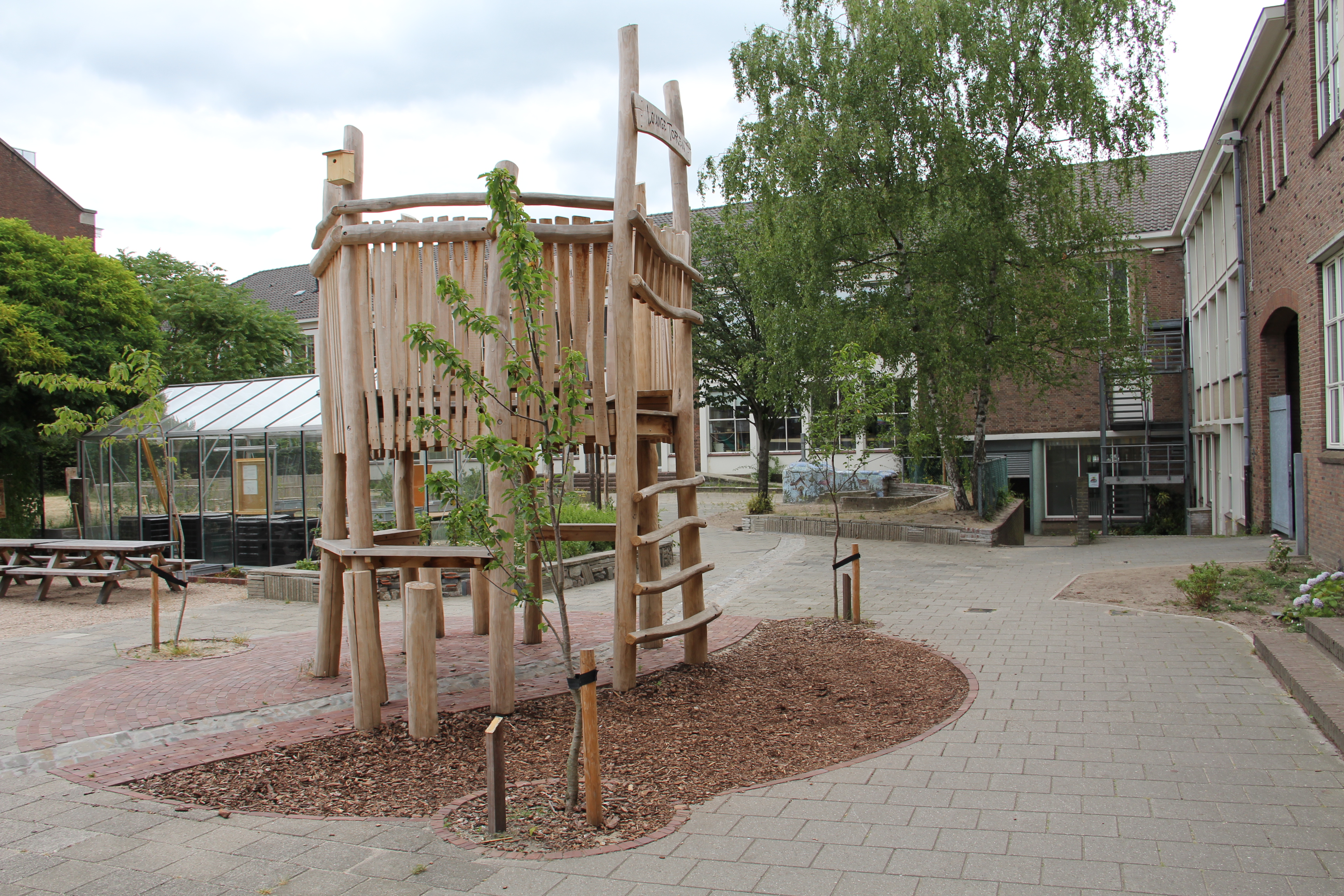 Groen schoolplein Karel de Grote College - Nijmegen
